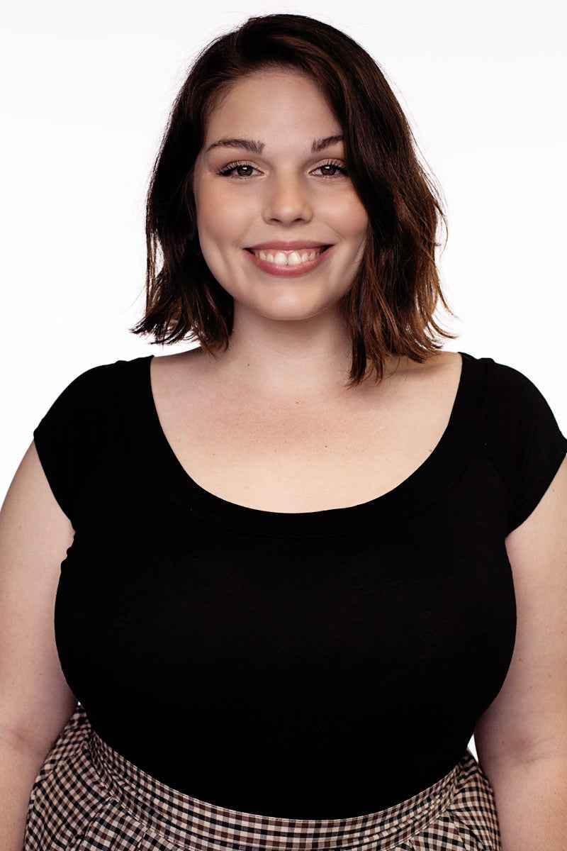 Retro Boat Neck Top in Black Shirts & Tops by Retrolicious