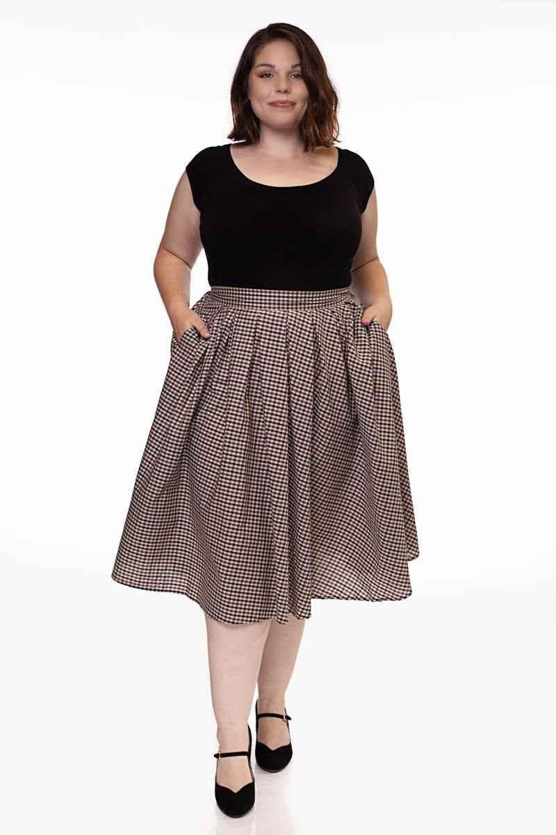 Retro Boat Neck Top in Black Shirts & Tops by Retrolicious