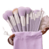 13pcs Velvet Bag Makeup Brushes Set Eye Pink Pouch lash brush for eyelash extensions Makeup Brushes by Beauty Discount Factory Store