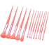 13pcs Velvet Bag Makeup Brushes Set Eye Pink Pouch lash brush for eyelash extensions Makeup Brushes by Beauty Discount Factory Store