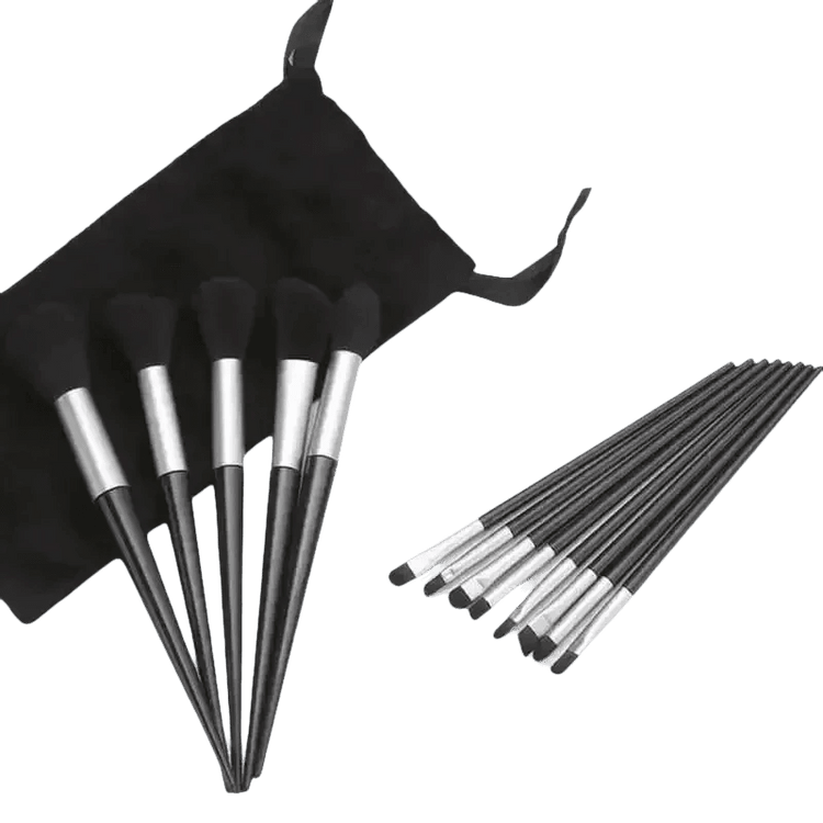 13pcs Velvet Bag Makeup Brushes Set Eye Pink Pouch lash brush for eyelash extensions Makeup Brushes by Beauty Discount Factory Store