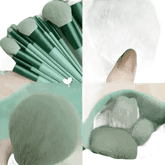 13pcs Velvet Bag Makeup Brushes Set Eye Pink Pouch lash brush for eyelash extensions Makeup Brushes by Beauty Discount Factory Store