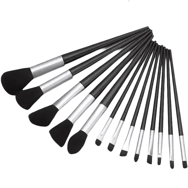 13pcs Velvet Bag Makeup Brushes Set Eye Pink Pouch lash brush for eyelash extensions Makeup Brushes by Beauty Discount Factory Store