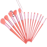 13pcs Velvet Bag Makeup Brushes Set Eye Pink Pouch lash brush for eyelash extensions Makeup Brushes by Beauty Discount Factory Store