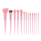 13pcs Velvet Bag Makeup Brushes Set Eye Pink Pouch lash brush for eyelash extensions Makeup Brushes by Beauty Discount Factory Store