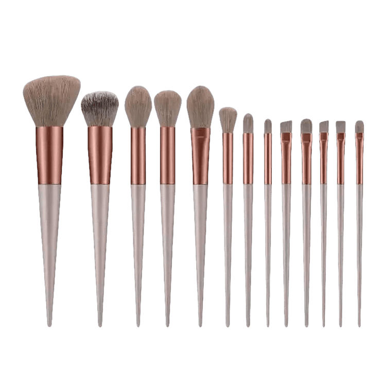 13pcs Velvet Bag Makeup Brushes Set Eye Pink Pouch lash brush for eyelash extensions Makeup Brushes by Beauty Discount Factory Store
