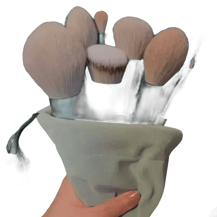 13pcs Velvet Bag Makeup Brushes Set Eye Pink Pouch lash brush for eyelash extensions Makeup Brushes by Beauty Discount Factory Store