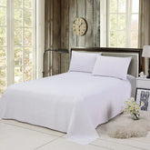 Pure Color Polyester Cotton Extra Bed Sheets Hotel Home online bedsheets Solid Color Flat Bed Sheet by CJDropshipping