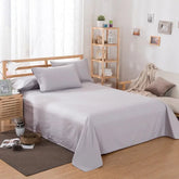 Pure Color Polyester Cotton Extra Bed Sheets Hotel Home online bedsheets Solid Color Flat Bed Sheet by CJDropshipping