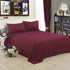 Pure Color Polyester Cotton Extra Bed Sheets Hotel Home online bedsheets Solid Color Flat Bed Sheet by CJDropshipping