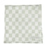 Leaf Green & White Checkered Stretch Swaddle by Little Mae & Co