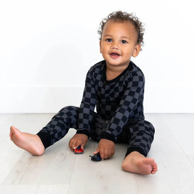 Two Piece Pajama Set Stealth Checker by Khlobe