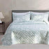 Kasentex Lightweight Botanical Green Floral Quilt Set - Light All Season Bedding, Room Decor, Graduation Gifts by Kasentex