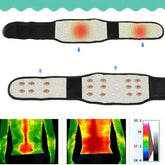 1pc Adjustable Self-heating Magnetic Therapy Back And Waist Support Belt, Waist Massage Belt Sports Support Belt, Body Care Belt Back Braces by Dropshee
