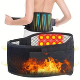 1pc Adjustable Self-heating Magnetic Therapy Back And Waist Support Belt, Waist Massage Belt Sports Support Belt, Body Care Belt Back Braces by Dropshee