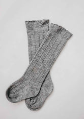 Ruffle Cotton Knee High Socks by Little Mae & Co