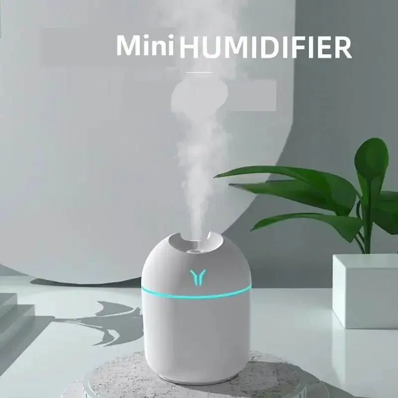 250ML USB Mini Air Humidifier Aroma Essential Oil Diffuser For Home Car Ultrasonic Mute Mist Maker Diffuser with LED Color Lamp Humidifiers by Dropshee