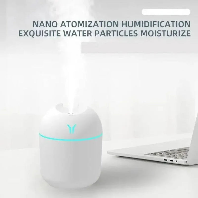250ML USB Mini Air Humidifier Aroma Essential Oil Diffuser For Home Car Ultrasonic Mute Mist Maker Diffuser with LED Color Lamp Humidifiers by Dropshee