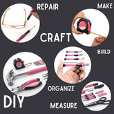 39 Piece General Tool Set Pink - DT9706P Pink Tool Kit by Apollo Tools