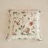 Enchanted Meadow Throw Pillow Euro Cover - Zippered Floral Design in Beige, Rose, and Soft Green, Premium Soft Microfiber, Euro Sham in 26x26 Inches (26" x 26" 1 Piece) Throw Pillow Covers by DaDalogy Bedding Collection