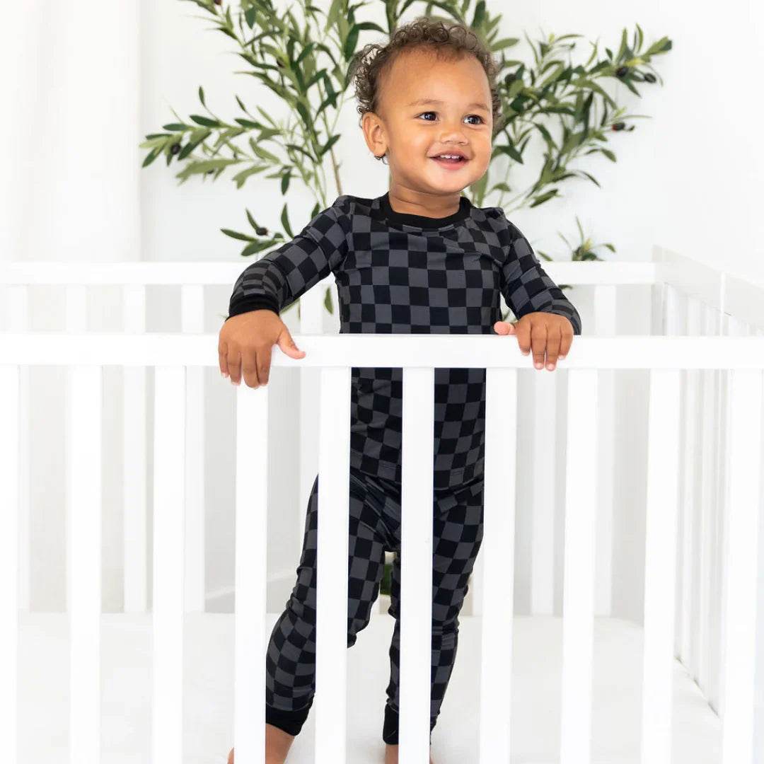 Two Piece Pajama Set Stealth Checker by Khlobe