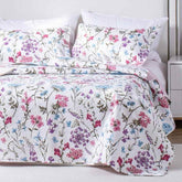 Kasentex Floral Quilt Set - Lightweight & Reversible - Cozy & Stylish Bedding - Machine Washable, Room Decor, Graduation Gifts by Kasentex