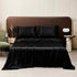 Purple Satin Flat Bed Sheet Set Bed Sheets by Dropshee