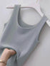 Plus Size Ribbed Knit Scoop Neck Tank Top women Attire by Trendsi