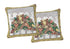 DaDa Bedding Set of 2-Pieces Festive Holiday Fiesta Floral Botanical Tapestry Throw Pillow Covers w/ Inserts - 18" x 18" Pillows by DaDalogy Bedding Collection