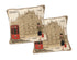 DaDa Bedding Set of 2-Pieces Postcard Milan Tapestry Throw Pillow Covers w/ Pillow Inserts, 18" x 18" Pillows by DaDalogy Bedding Collection