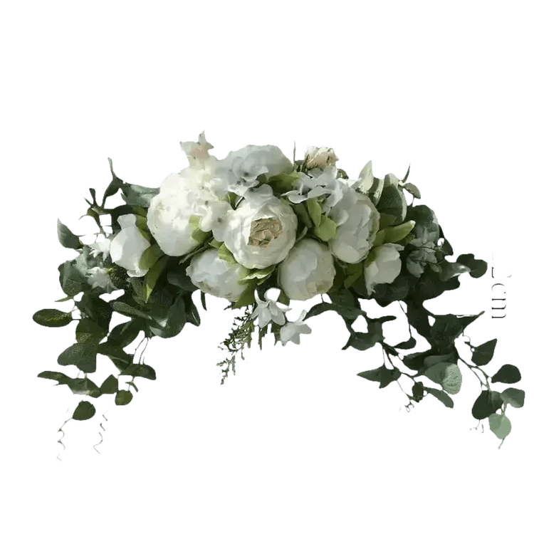 30-inch Artificial Peony Eucalyptus Swag Flowers by DIY Home Decoration Store