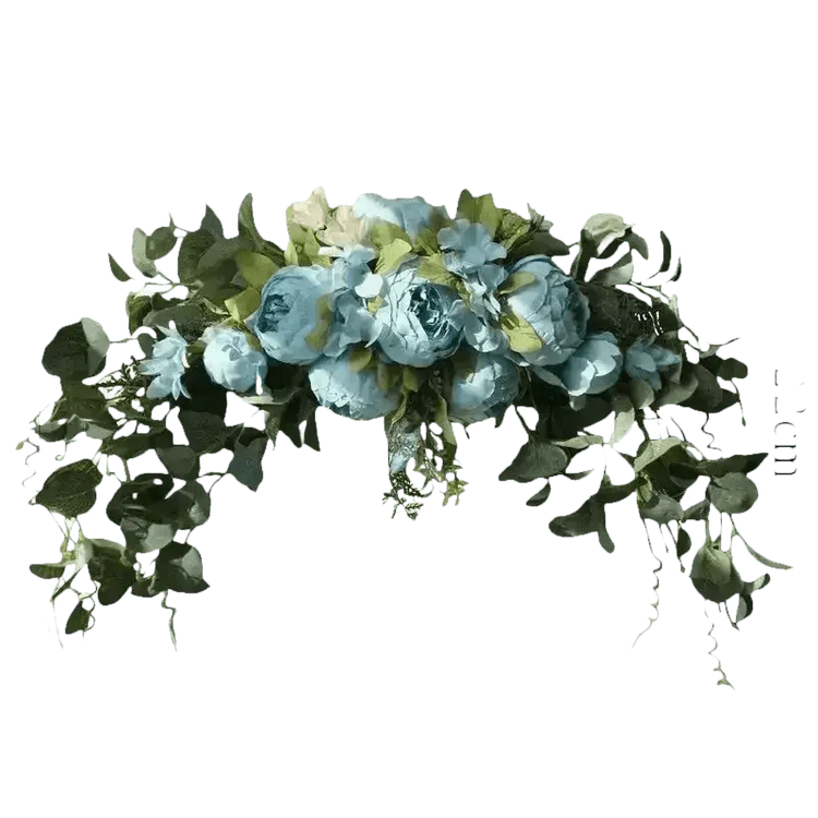 30-inch Artificial Peony Eucalyptus Swag Flowers by DIY Home Decoration Store