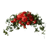 30-inch Artificial Peony Eucalyptus Swag Flowers by DIY Home Decoration Store