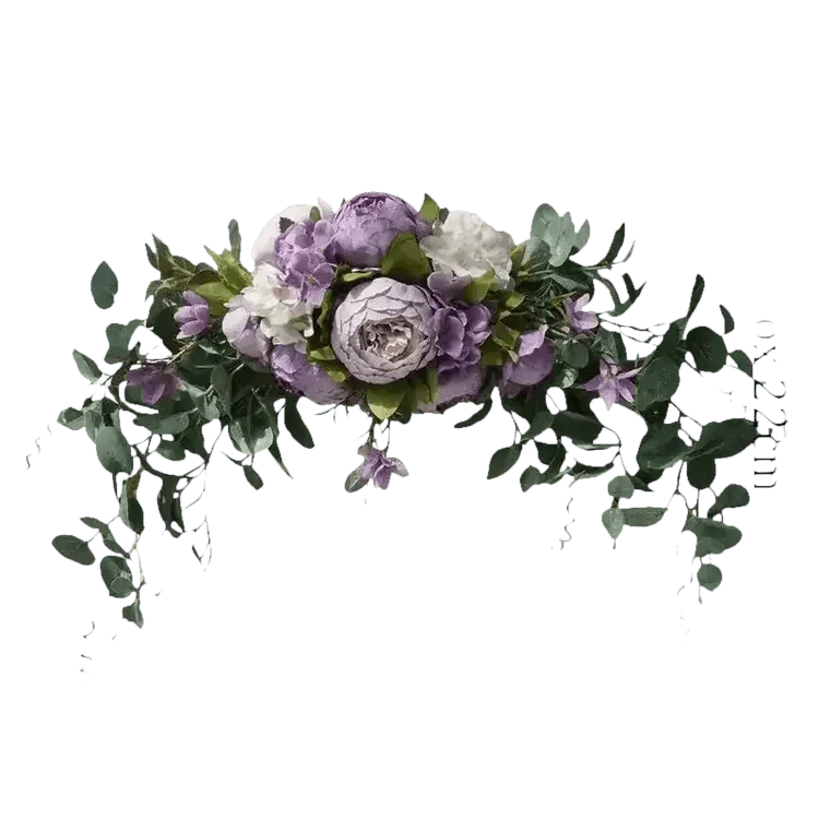 30-inch Artificial Peony Eucalyptus Swag Flowers by DIY Home Decoration Store
