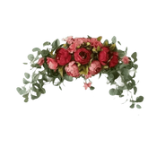 30-inch Artificial Peony Eucalyptus Swag Flowers by DIY Home Decoration Store