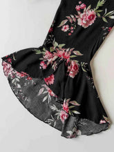 Plus Size Floral Flare Sleeve Dress women Attire by Trendsi