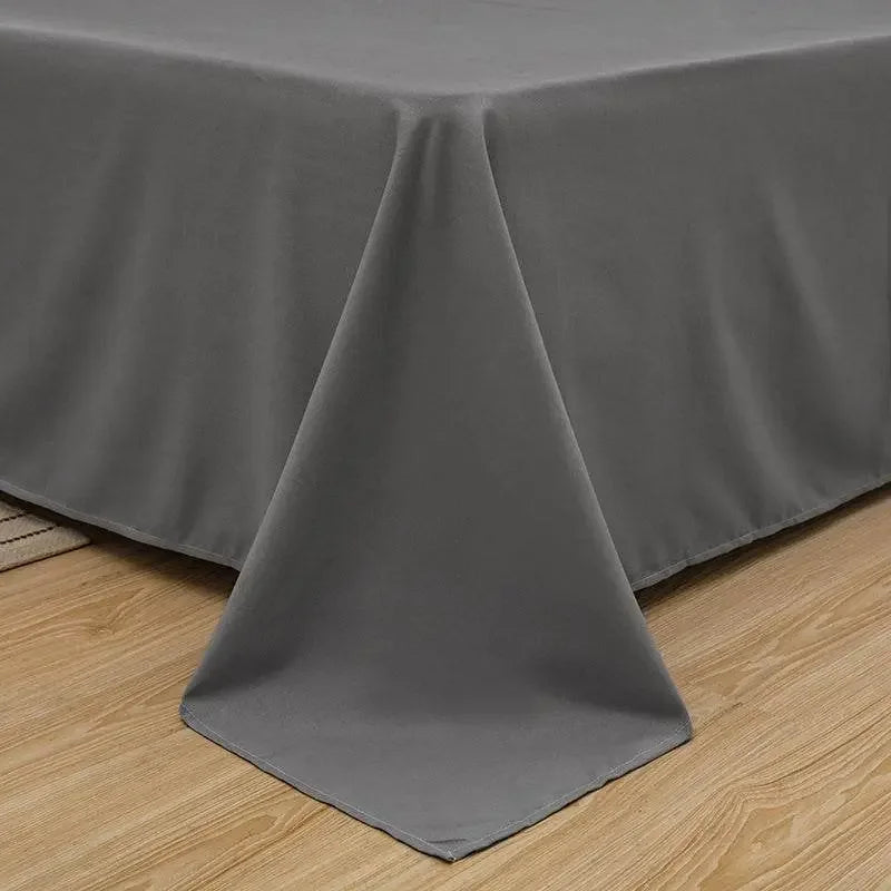 Solid Color Flat Bed Sheet Solid Color Flat Bed Sheet by Dropshee