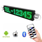 Advertising Messages Scrolling Car Sign Board USB 5V Bluetooth LED Display Screen Multi-languages Messages Scrolling Car Sign by Dropshee