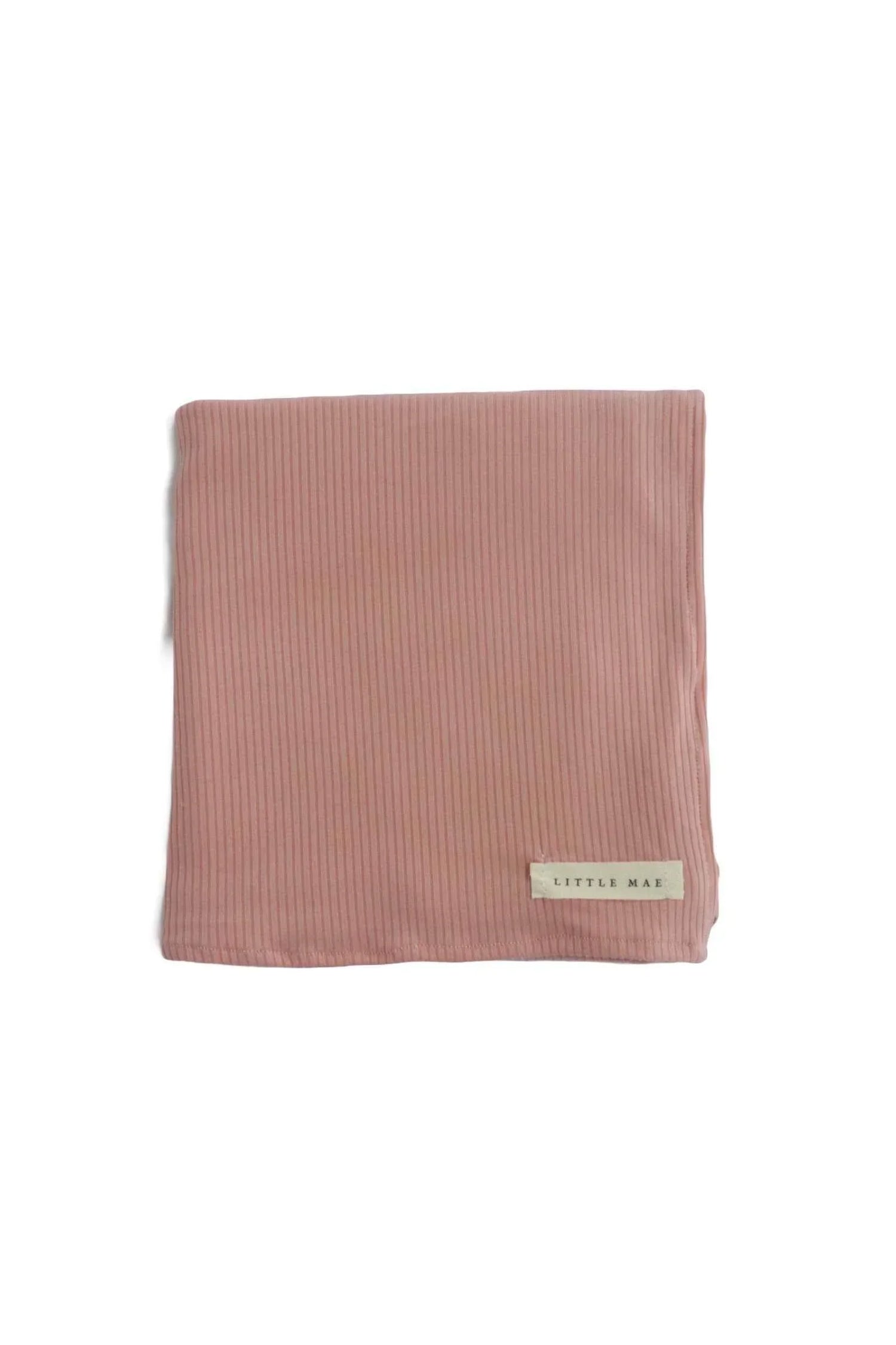 Peony Ribbed Stretch Swaddle by Little Mae & Co