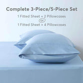 Kasentex All Season Deep Pocket Fitted Sheet Set with Pillowcases, Room Decor, Graduation Gifts Sheet Set by Kasentex