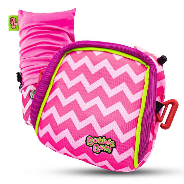 BubbleBum Inflatable Car Booster Seat - Travel Booster Seat - Pink Style ✔️ by BubbleBum Booster Seats