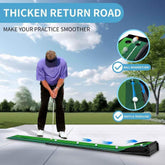 Golf Putting Mat Portable (8FT/10FT) Putting Green by Yunic Golf