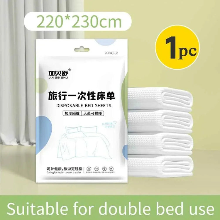 Disposable Travel Bedding Set Disposable Travel Bedding Set by Dropshee