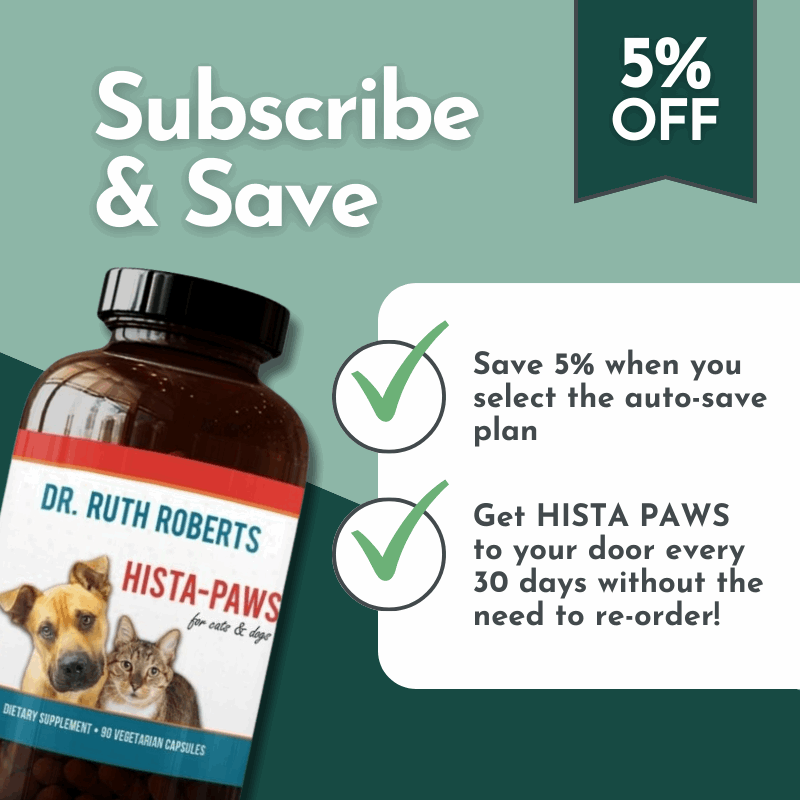 Hista Paws – with Quercetin for Dogs and Cats Vitamins & Supplements by Dr. Ruth Roberts