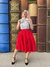 Peggy Swing Skirt in Red Skirts by Retrolicious