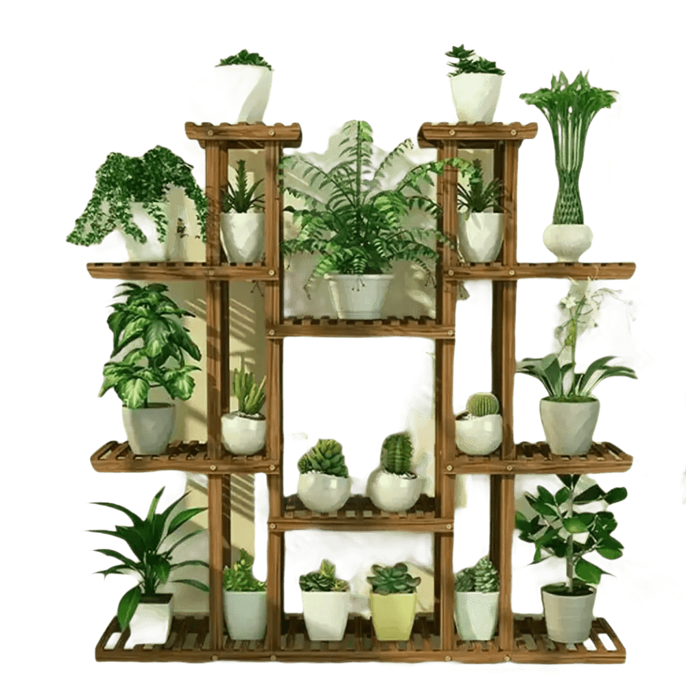 46in Height Wood Flower Rack Holder Plant Stand Plant Stand by unhohome Store