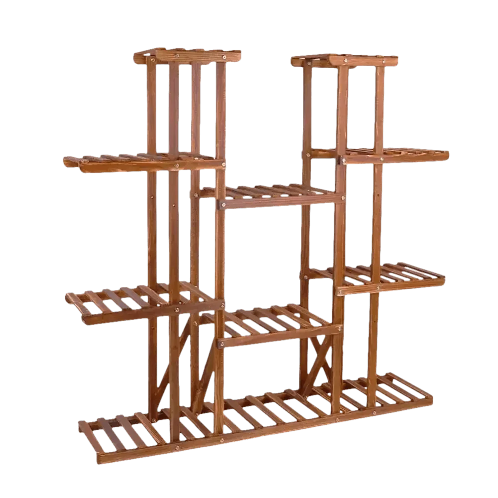 46in Height Wood Flower Rack Holder Plant Stand Plant Stand by unhohome Store