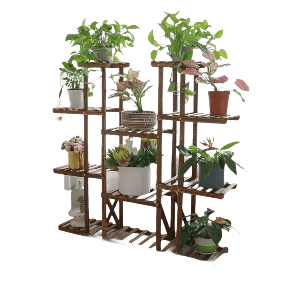 46in Height Wood Flower Rack Holder Plant Stand Plant Stand by unhohome Store