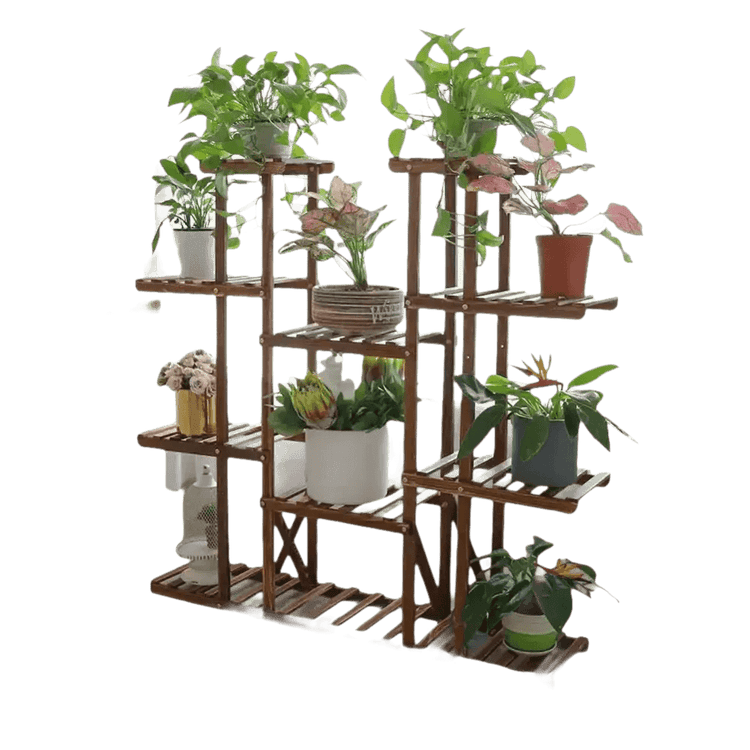 46in Height Wood Flower Rack Holder Plant Stand Plant Stand by unhohome Store