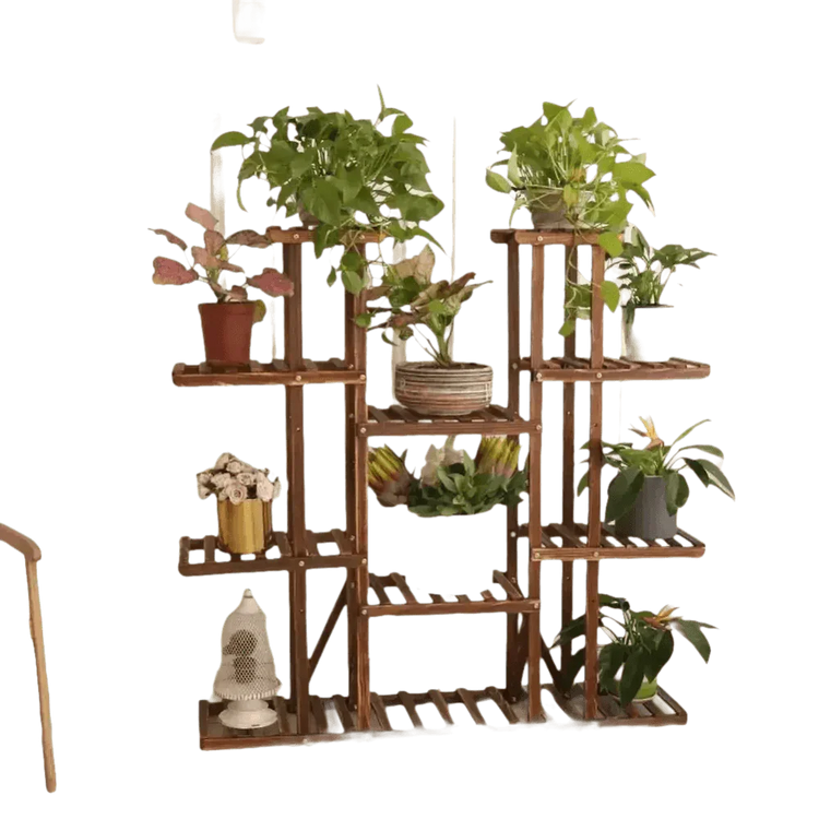 46in Height Wood Flower Rack Holder Plant Stand Plant Stand by unhohome Store